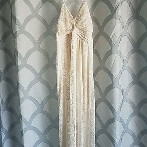 Cream lace maxi dress